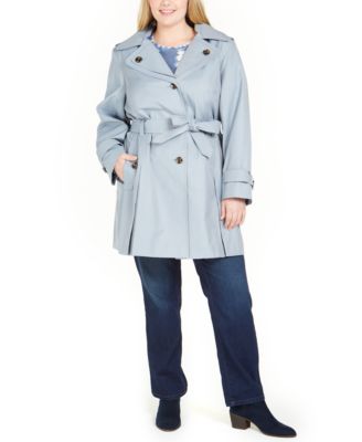 plus size trench coats with hood