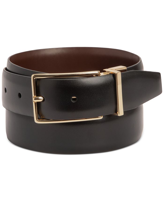 Alfani Men's Reversible FauxLeather Belt, Created for Macy's Macy's