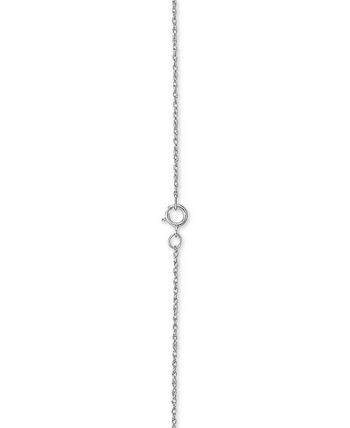 Forever Grown Diamonds - Lab-Created Diamond Circle 18" Pendant Necklace (3/4 ct. t.w.) in Sterling Silver