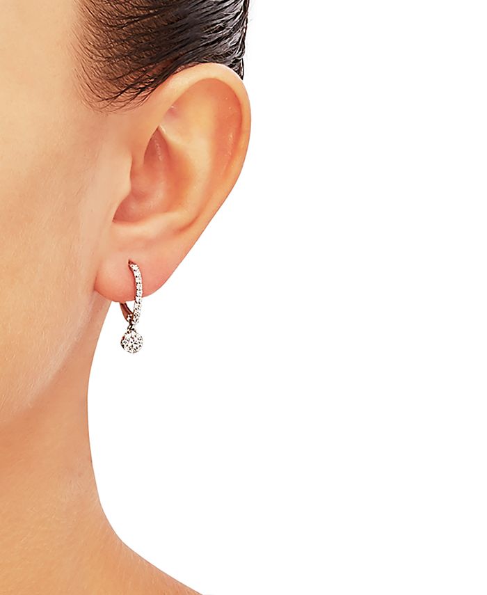 Forever Grown Diamonds - Lab-Created Diamond Dangle Drop Earrings (1/2 ct. t.w.) in Sterling Silver