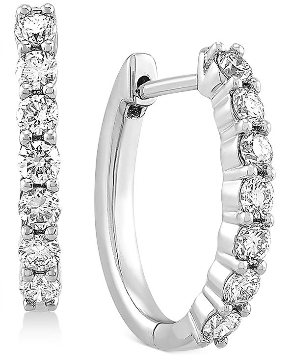 Forever Grown Diamonds Lab Created Diamond Small Hoop