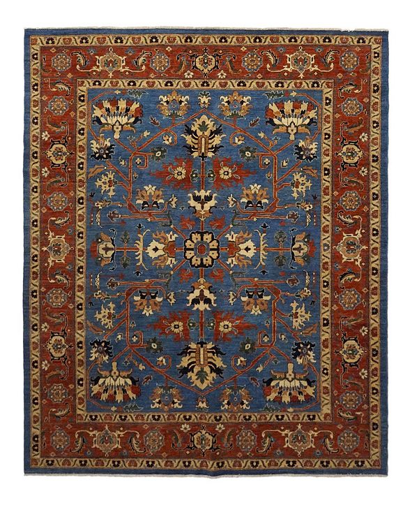 ADORN HAND WOVEN RUGS CLOSEOUT! One of a Kind OOAK1102 Denim 8'3" x 10