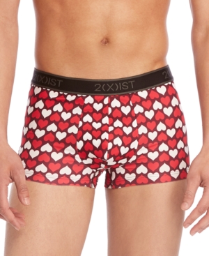 2(x)ist Men's Printed No-Show Trunks