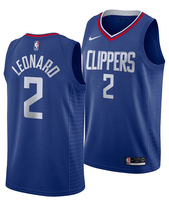 Kawhi Leonard Los Angeles Clippers Blue Jersey +