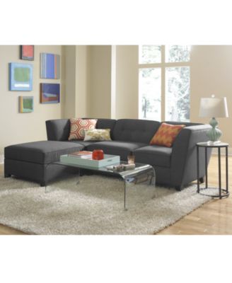 Furniture CLOSEOUT! Harper Fabric 6-Piece Modular Sectional Sofa, Created for Macy's
