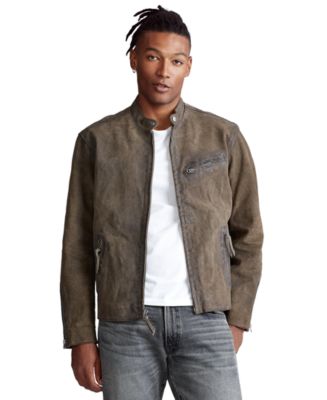 Polo Ralph Lauren Men s Suede Caf Racer Jacket Macy s