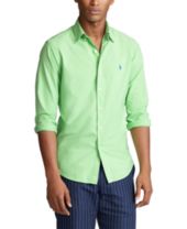 Green Mens Casual Button Down Shirts Sports Shirts Macy S