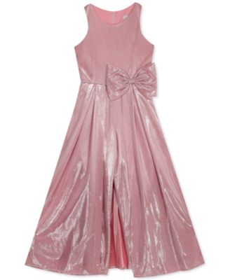 Rare Editions - Big Girls Metallic Walk-Through Jumpsuit