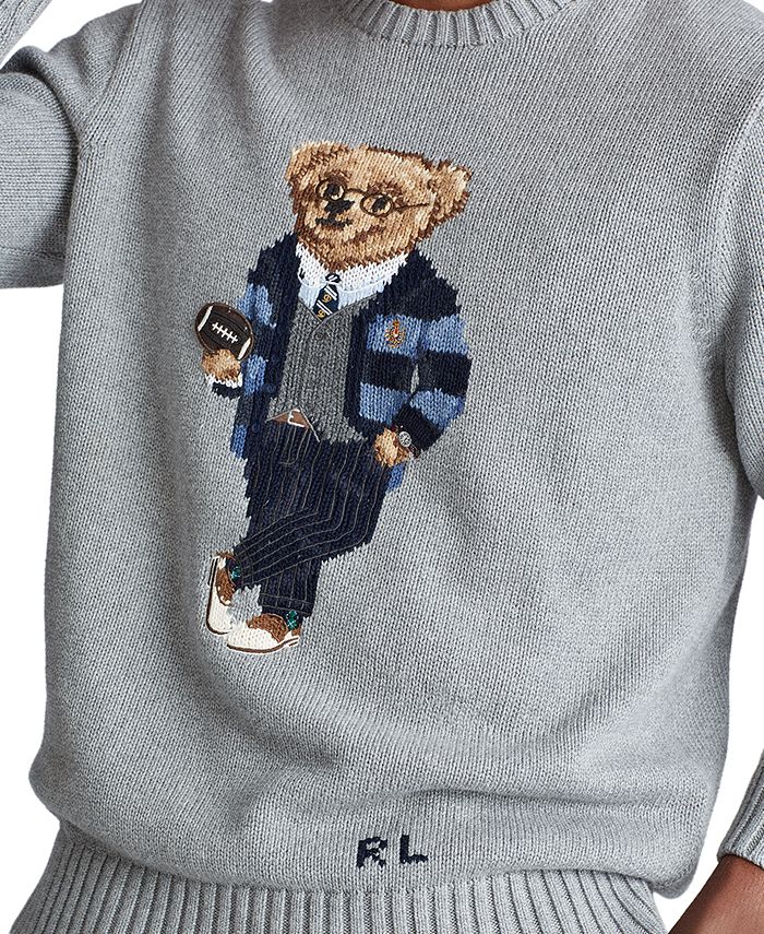 Polo Ralph Lauren Men's Polo Bear Cotton Sweater & Reviews - Sweaters ...