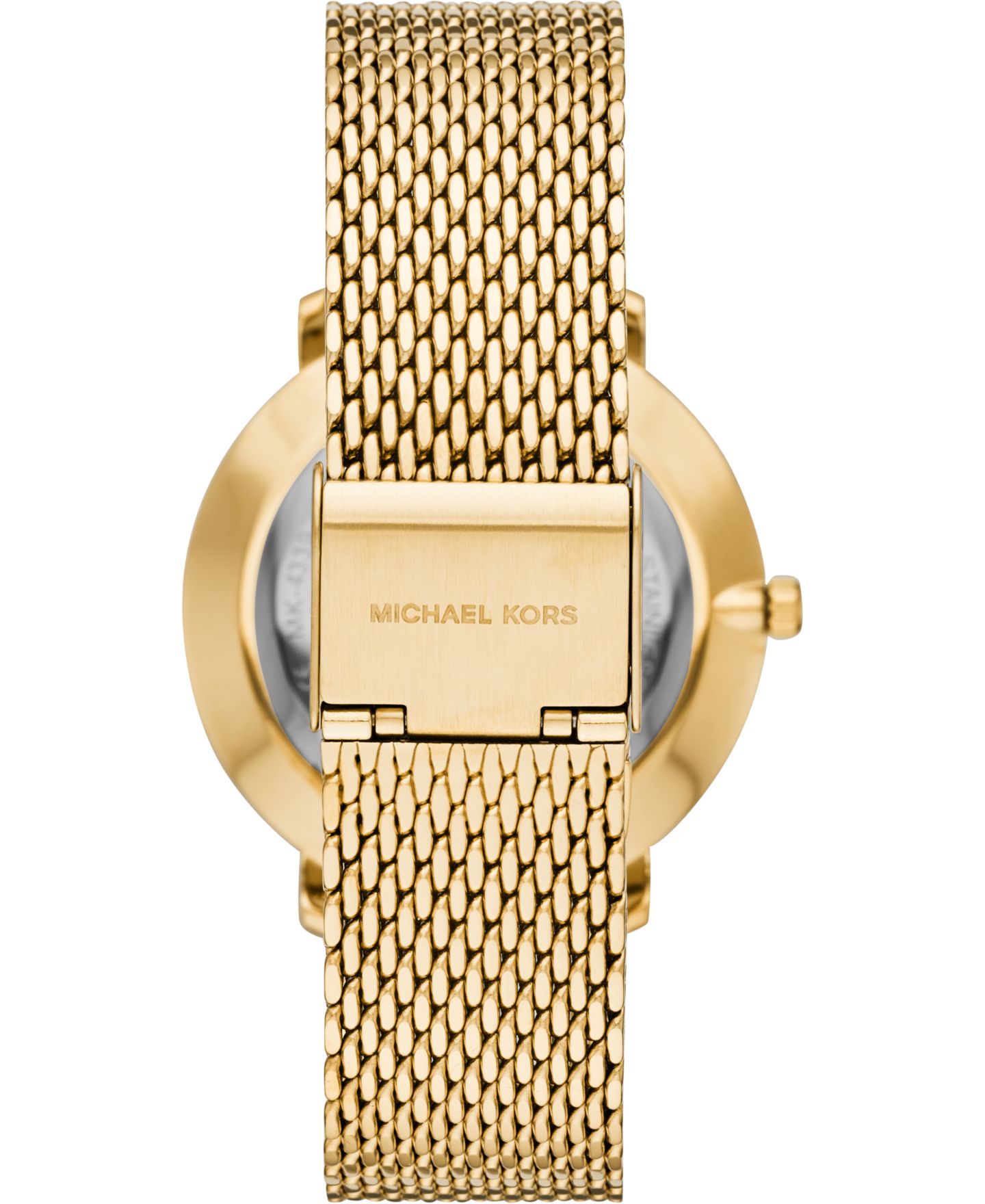 Женские часы Michael Kors Pyper Gold-Tone Stainless Steel Mesh Bracelet Watch 38mm — фото 3