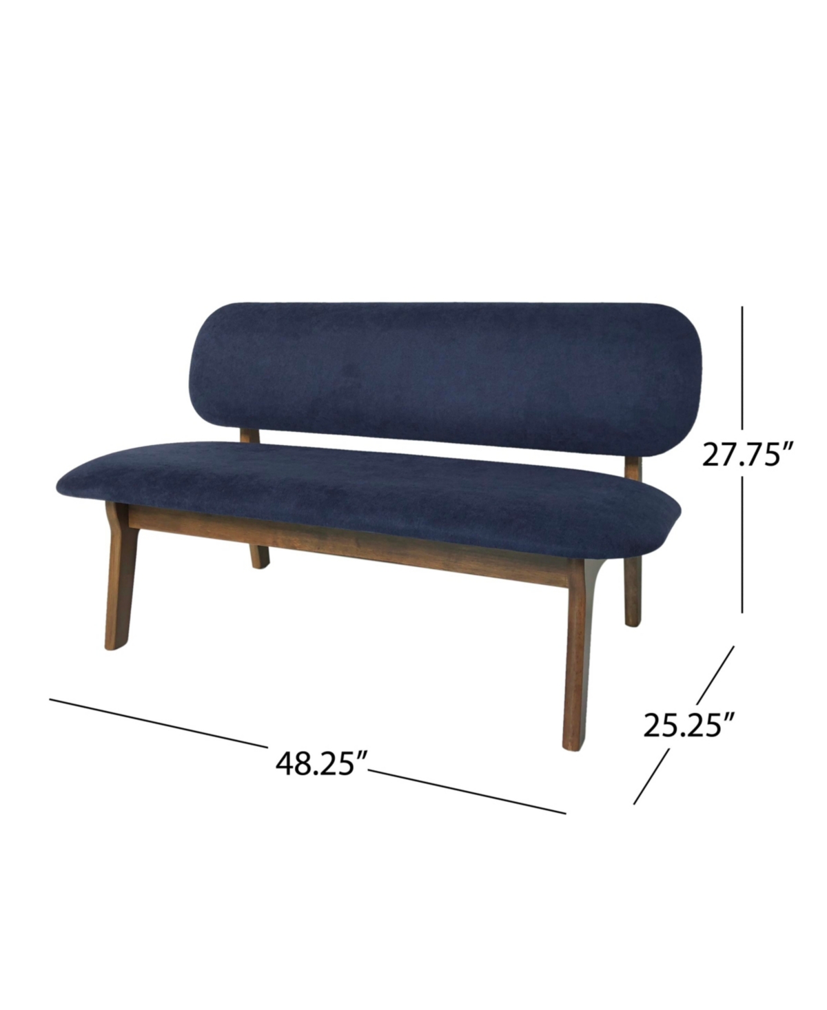Noble House Chantilly Dining Bench In Navy