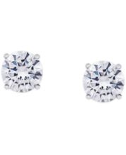 Giani Bernini 2-pc. Set Cubic Zircona Solitaire & Cluster Stud Earrings In  Sterling Silver, Created For Macy's In Multi