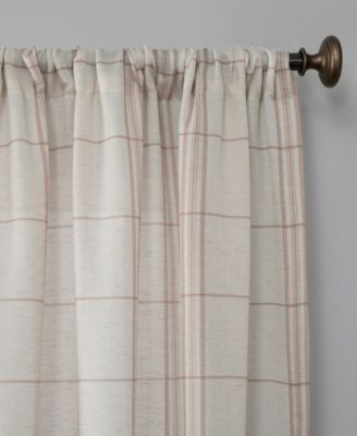 Castille Farmhouse Plaid Semi-Sheer Curtain Collection