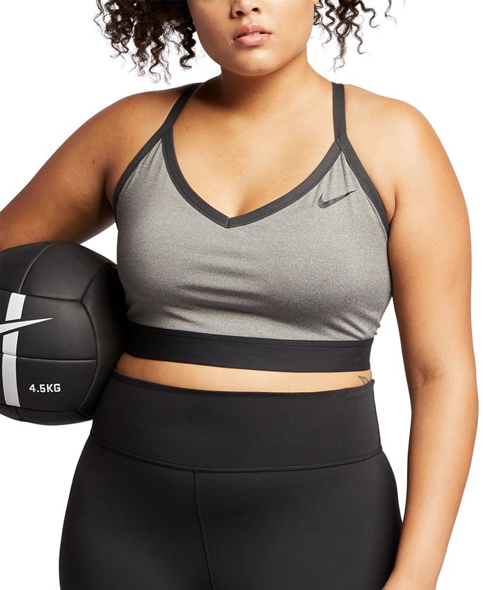 Nike Plus Size Indy Dri-FIT Low-Impact Sports Bra - Macy's