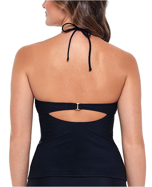 Salt + Cove Juniors' Ribbed Halter Tankini Top, Created for Macy's & Reviews Swimwear Women