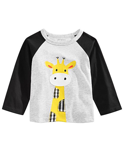 First Impressions Baby Boys Giraffe Print T Shirt Created For Macy S
