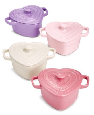 Martha Stewart Collection - Set of 4 Heart Cocottes
