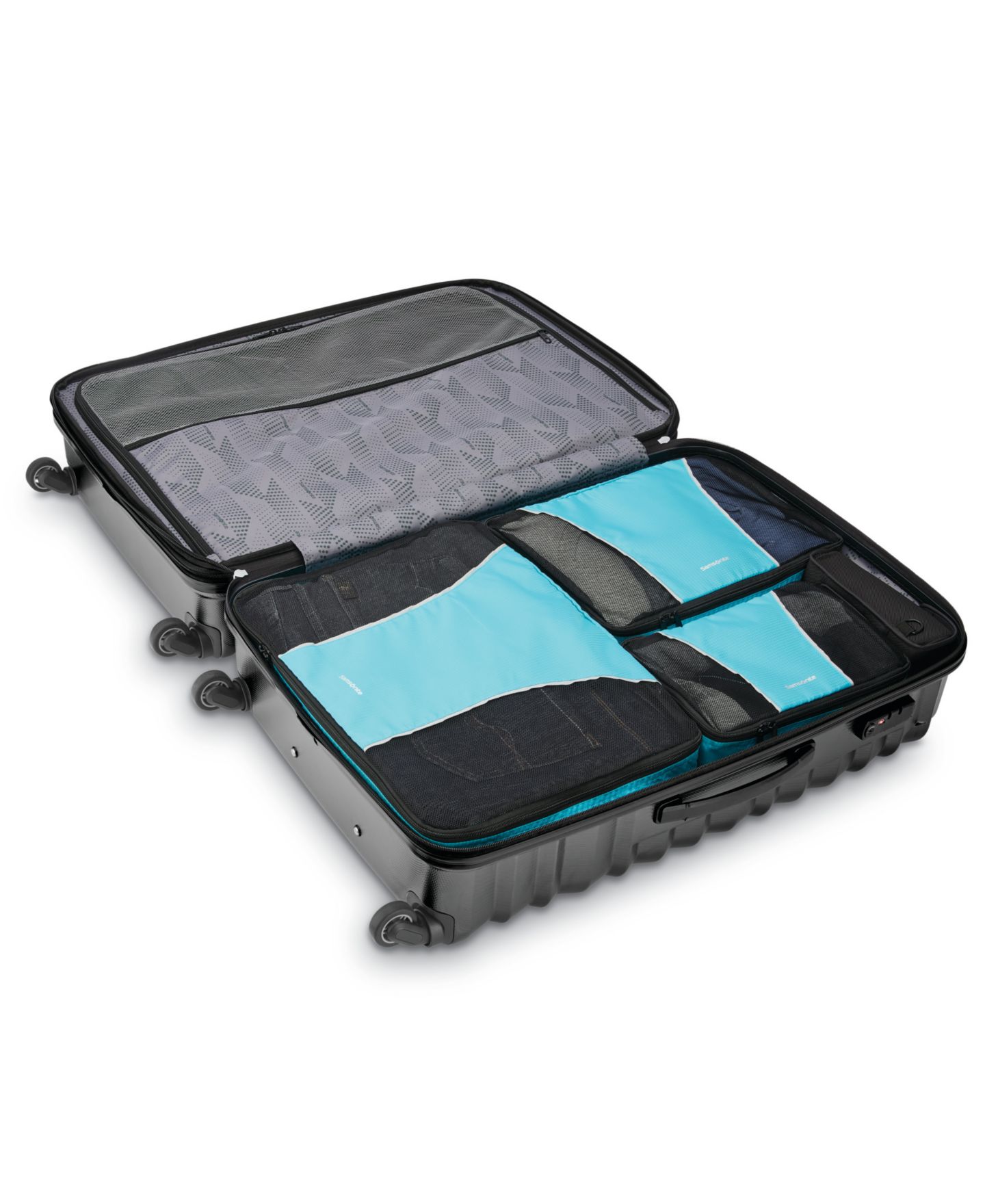 Сумки Samsonite 3-Pc. Packing Cube Set, цвет: Чёрный — фото 8