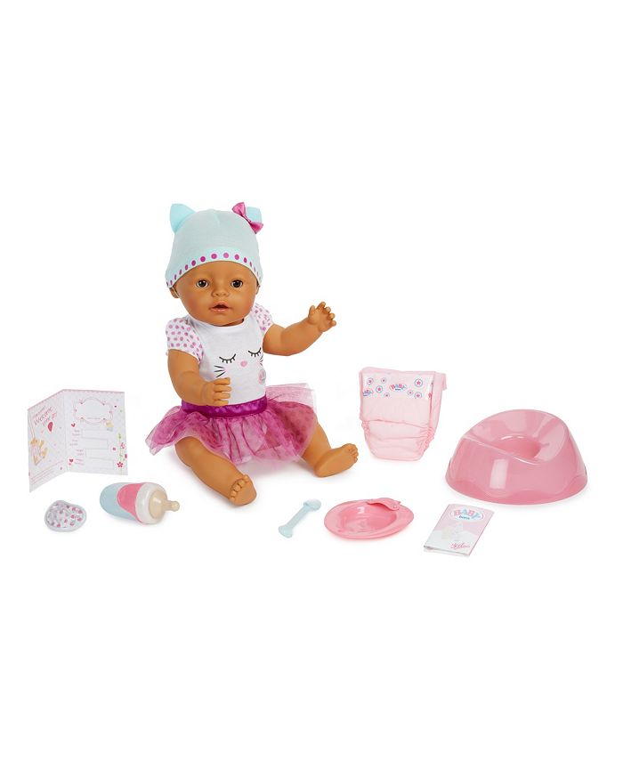 Baby born interactive doll 2024 green eyes