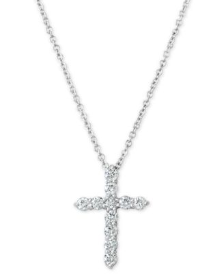 3 carat diamond cross necklace