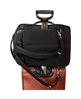 East Side 17" Nylon 2-In-1 Laptop Tablet Convertible Travel Backpack Cross-Body