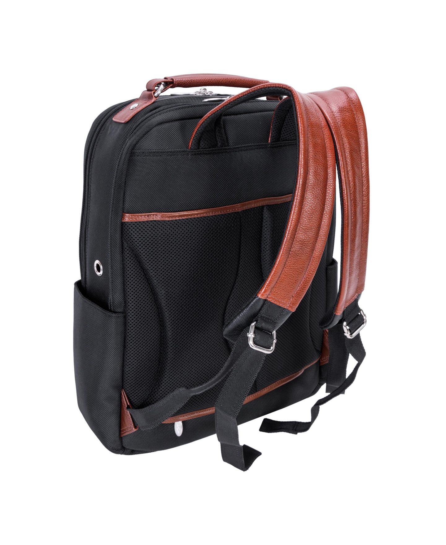 Рюкзак McKlein Logan 17" Nylon Dual-Compartment Laptop Tablet, цвет: Чёрный — фото 7