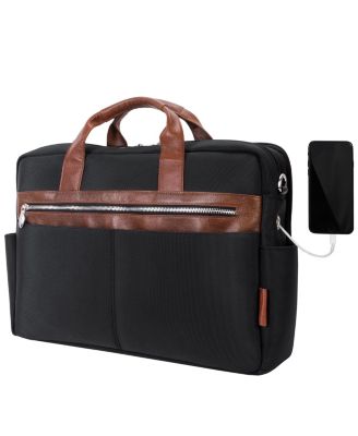 Southport 17" Nylon Dual-Compartment Laptop Tablet Briefcase