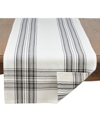 Cotton Plaid Design Table Runner