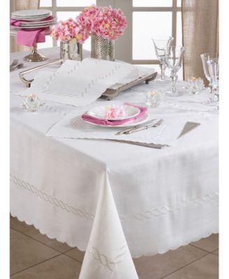 Embroidered Runner with Braided Design