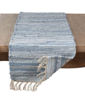 Long Table Runner with Chindi Woven Design