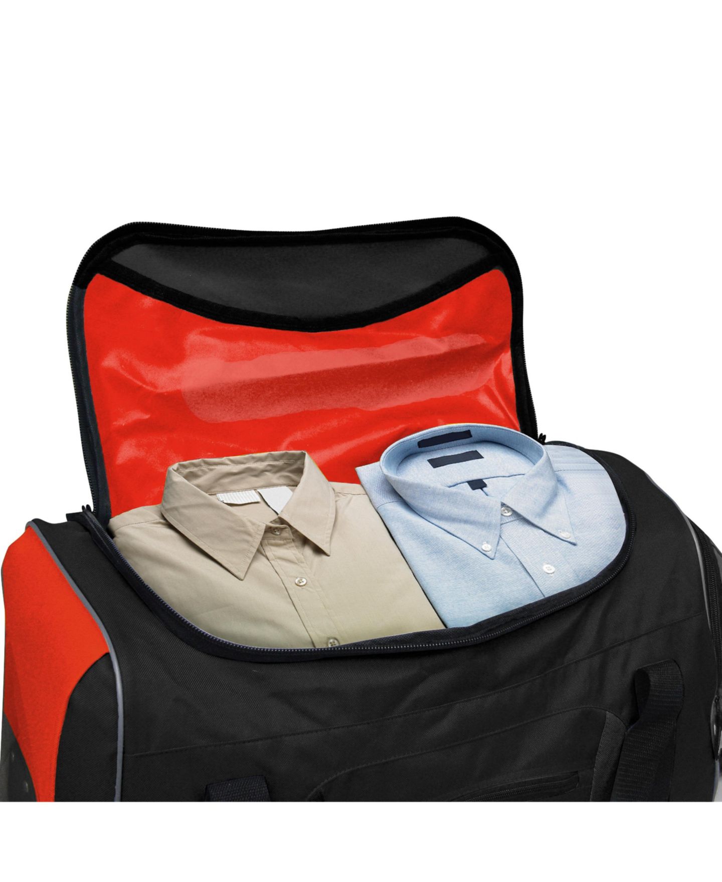 Сумка Travelers Club 22" Multi-Pocket Rolling Duffle, цвет: Красный — фото 4