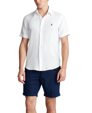 Polo Ralph Lauren Men's Short-Sleeve Linen Button-Up