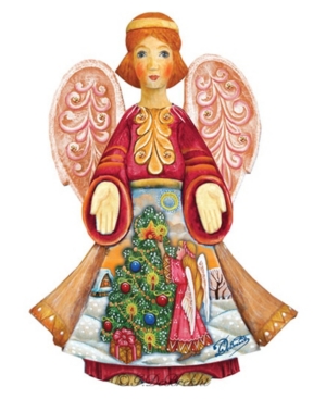 G.debrekht Christmas Tree Angel Figurine In Multi