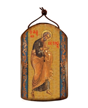 GDeBrekht Saint Peter Wooden Greek Christian Orthodox Icon Ornament