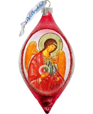 G.debrekht Saint Michael Drop Glass Ornament In Multi