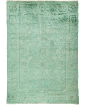 Adorn Hand Woven Rugs Closeout!  One Of A Kind Ooak798 Mint 5'2" X 7'3" Area Rug In Green