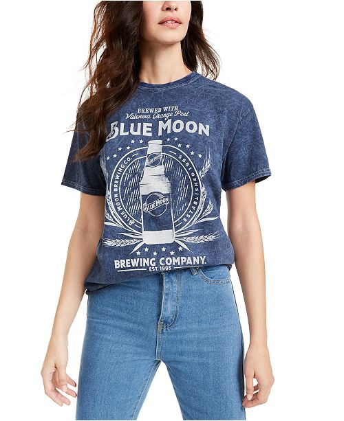 True Vintage Cotton Blue Moon Graphic T Shirt Reviews Tops Juniors Macy S