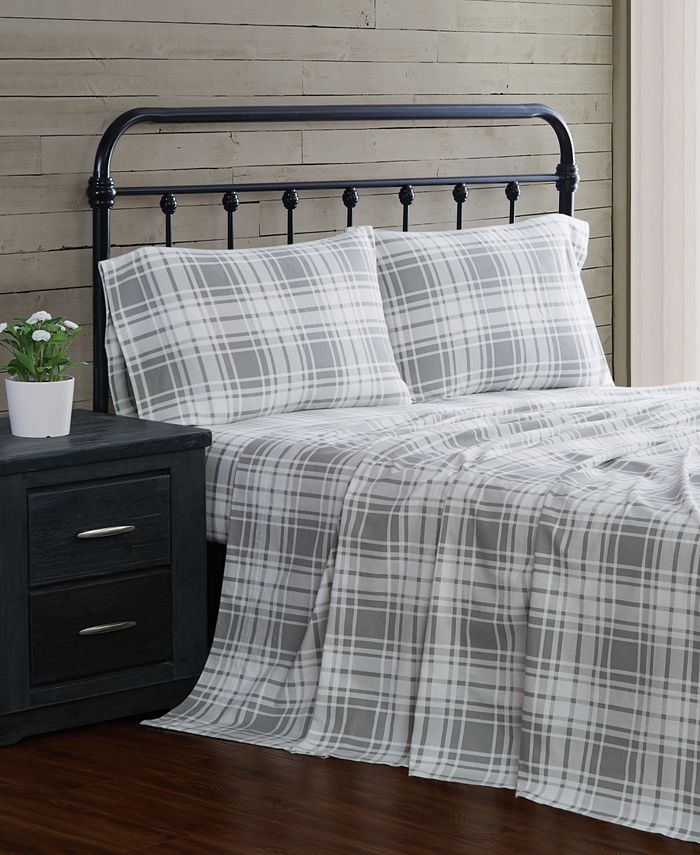 London Fog 4Piece Flannel Queen Sheet Set Macy's