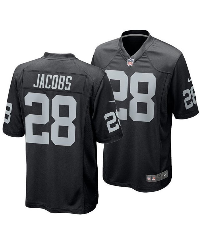 Stitched JOSH JACOBS #28 Las Vegas Oakland Raiders Jersey Mens Medium