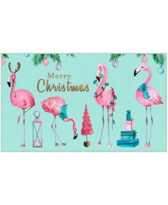 Merry Flamingos Accent Rug, 18" x 30"