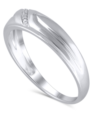 image of Men-s Certified Diamond Accent in 14K White Gold