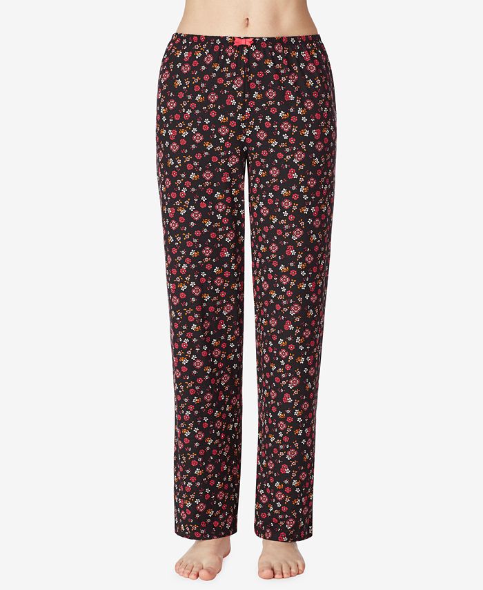 Ellen Tracy Floral Knit Pajama Pants, Online Only - Macy's