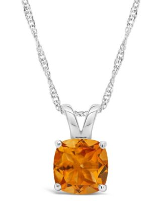 Sky Blue Topaz (2-3/4 ct. t.w.) Pendant Necklace in Sterling Silver. Also Available in Rose Quartz,  and Amethyst