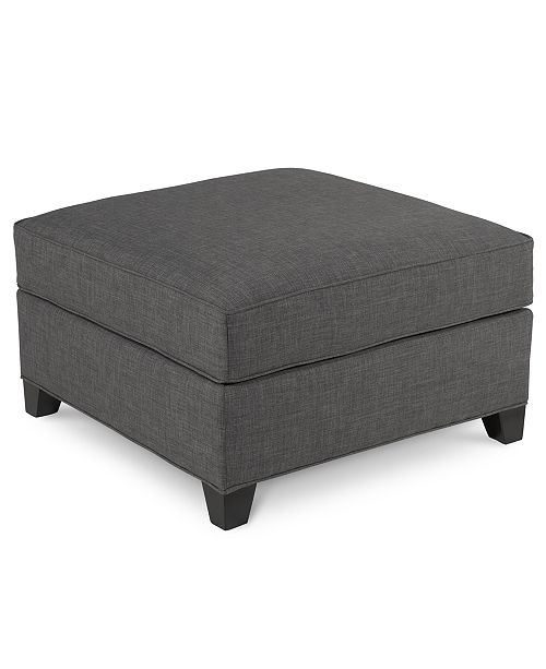 Furniture CLOSEOUT! Harper Fabric Ottoman, Created for Macy's