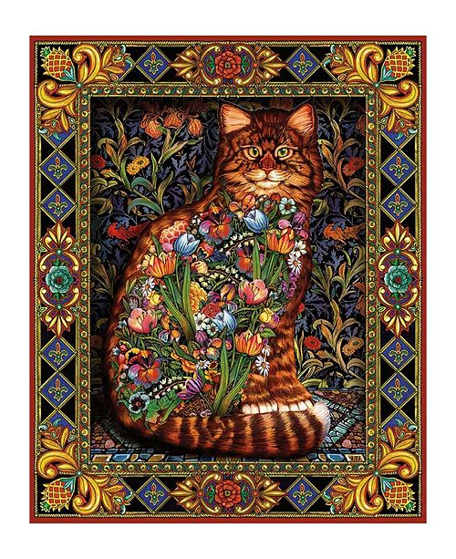 White Mountain Puzzles Tapestry Cat 1000 Piece Jigsaw Puzzle