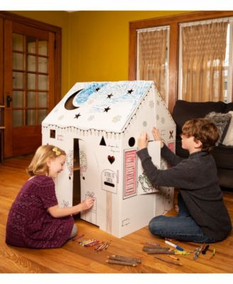 Holiday Cottage Cardboard Playhouse