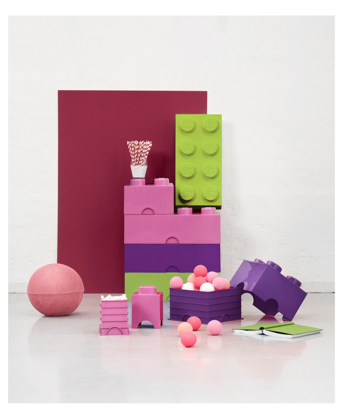 Room Copenhagen Lego Storage Brick 2 In Multi