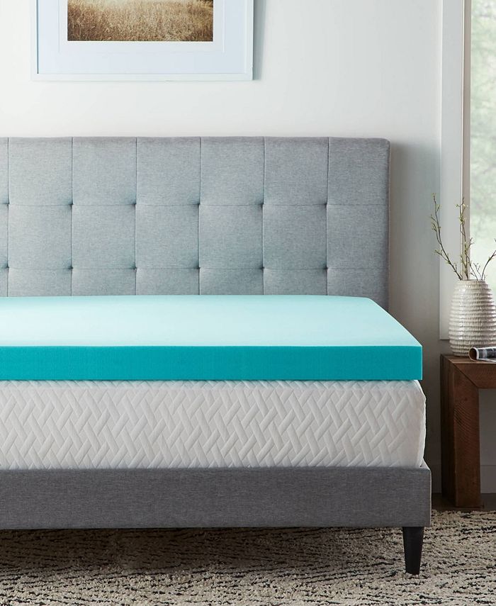 Lucid 4" Gel Foam Mattress Topper, Twin XL Macy's