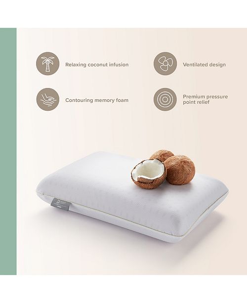 Dream Collection Coconut Aromatherapy Memory Foam Pillow Standard