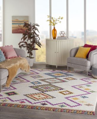 CLOSEOUT! Mecca MEC01 Ivory 7'10" x 10'6" Area Rug